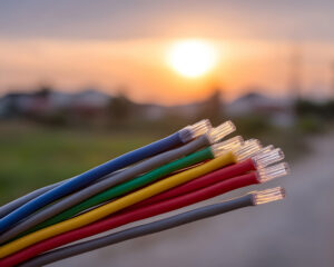 Fiber optic network construction in rural Pictou County